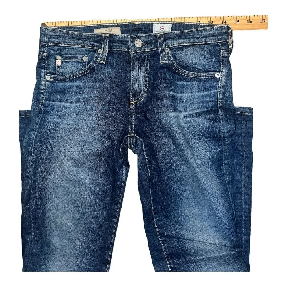 Adriano Goldschmied The Stilt‎ Cigarette Leg Medium Wash Jeans, Size 26R